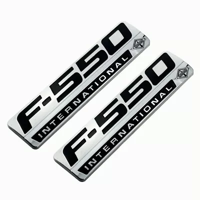 2Pc For 2005-10 F550 International Emblem Side Fender Badge (Chrome) • $35.99