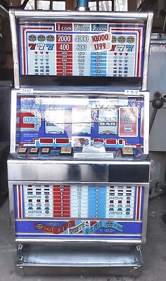 $249.99 • Buy Vintage Igt Red White & Blue Slot Machine One Arm Bandit Partial Work 42 T 1992
