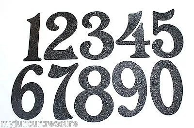 $3.50 • Buy House Numbers - Black Embossed Magnetic  - Great For Garage Doors