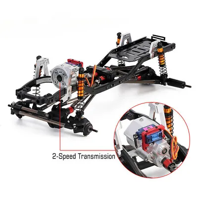 313mm Wheelbase Chassis Frame & Prefixal 2-Speed Transmission For Axial SCX10 II • $163.99