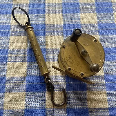 Vintage Effzett Fishing Reel & Salter Spring Balance • £30