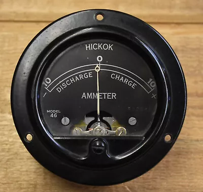 Vintage Hickok Model 46 Ammeter Free Shipping • $19.75
