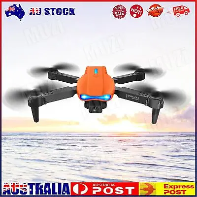 $35.30 • Buy Aeroplane USB Charging FPV Drones For Boys Girls (Orange 3Battery 2 Camera) -