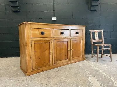 Victorian Pine Farmhouse Dresser Base Cupboard • £750