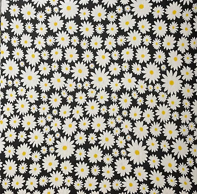 Daisies Print Cotton Viscose Jersey Dress Fabric 150 Cm Wide • £5.99