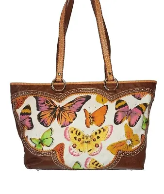 Isabella Fiore Bohemian 3d Hand Beaded Butterfly Shoulderbag Handbag Mint $495 • $229