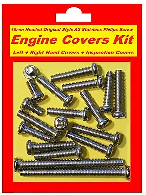 Honda CD200 CD200T - Engine Covers Kit - A2 Stainless Philips Screws • $25.20