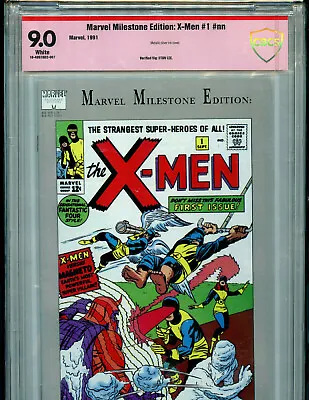  X-Men #1 Marvel Milestone Stan Lee Signed CBCS 9.0 VSP 1991 Amricons SL2 • $349.99