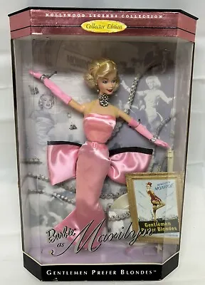 NRFB Vintage 1997 Barbie Marilyn Monroe 17451 Gentlemen Prefer Blonde PINK DRESS • $145.28