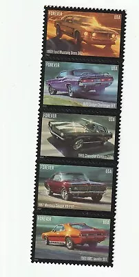 Scott # 5715 - 5719  US Muscle Cars  5 Stamp   Free Shipping M/NH  O/G • $3.99