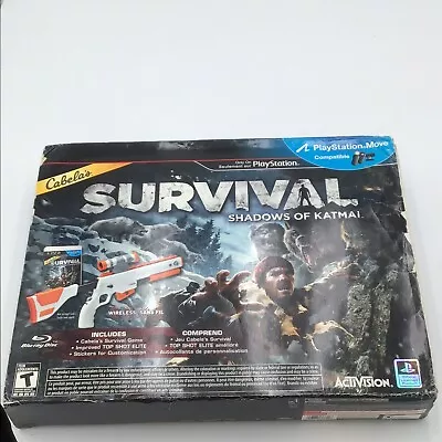 PS3 Cabela's Survival Shadows Of Katmai Hunting & Top Shot Gun Playstation 3 • $18.43