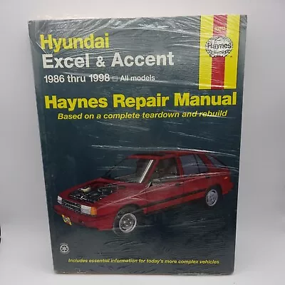 Haynes Repair Manual Hyundai Excel & Accent 1986 Thru 1998 Brand New - Sealed • $18.99