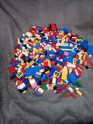 Vintage Authentic Tyco Building Bricks  With A Few Lego Pieces  Over 4 Pounds  • $30