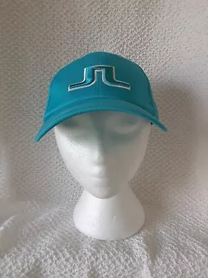NWOT! J. Lindeberg Golf Cap Hat Aqua Blue Men's Large  • $21.95
