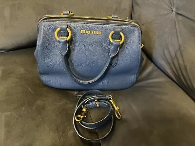 Miu Miu Blue Leather Bag • £150
