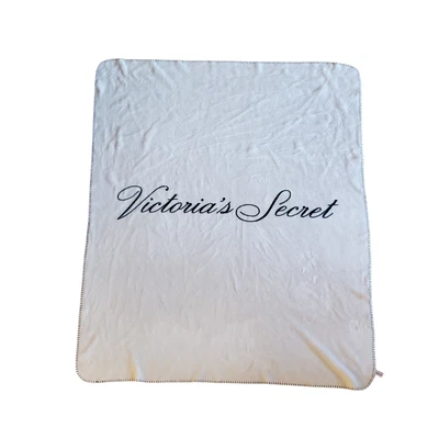 $29.99 • Buy Victoria’s Secret Pink & Black Thread Trim Soft Throw Blanket 50 X 60 