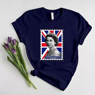 £9.99 • Buy Union Jack Queen Elizabeth Stamp T-Shirt Mens Womens RIP QUEEN 1926-2022 TShirt