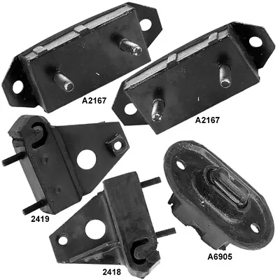 Engine Motor Mounts & Auto Trans Mounts 5PCS For Volks. Super Beetle 80-73 1.6L • $64.98