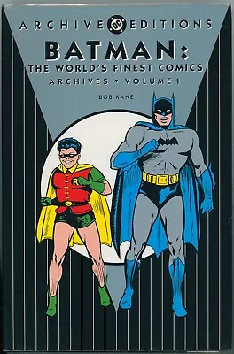 BATMAN: THE WORLD'S FINEST COMICS - ARCHIVES VOLUME 1 By Bob Kane - Hardcover • $29.95