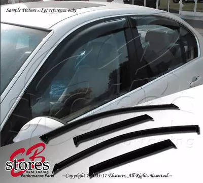 4pc JDM Visors Rain Guard Mitsubishi Mirage 1992 1993 1994 1995 1996 4DR LS S ES • $39.25