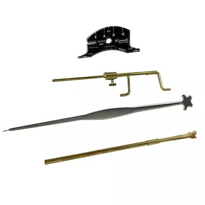 Violin Luthier Tools Kit Sounds Post Gauge Measurer Retriever Clip Setter Brass • $26.23