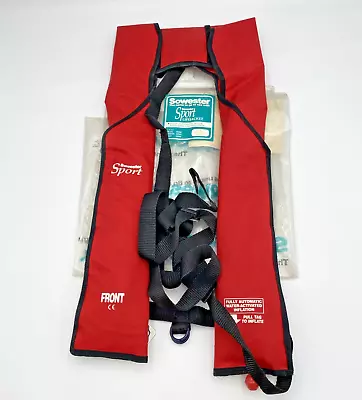 Sowester Sport 150 Newtons Automatic Adult Life Jacket Red                   L13 • £28