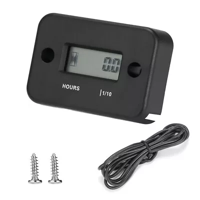 Small Waterproof Digital Hour Meter For Lawn Mower Generator Motorcycle ATV • $7.49