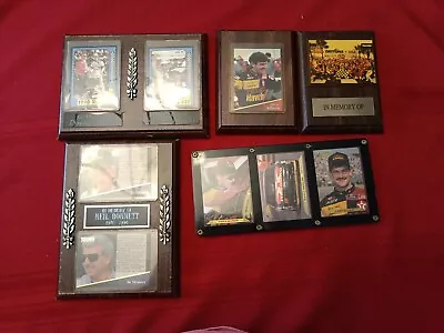 NASCAR Wood Plaque Racing Lot Man Cave Decor Davey Allison Kulwicki Neil Bonnett • $20