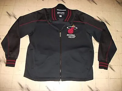 Beautiful Miami Heat Nba Basketball Jacket Coat Exclusive Collection Mens Medium • $79.99