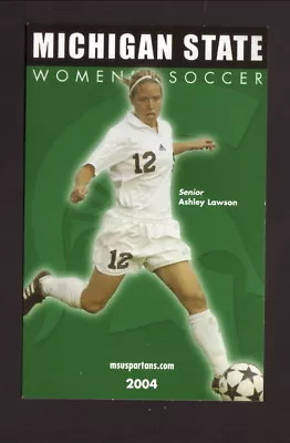 Michigan State Spartans--2004 Soccer Pocket Schedule • $1.22