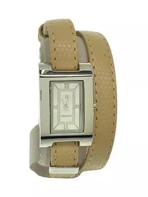 MIKIMOTO Square Rectangular/Double Wrap Belt/Quartz Watch/Analog/Leathe #WPA3T0 • $105.65