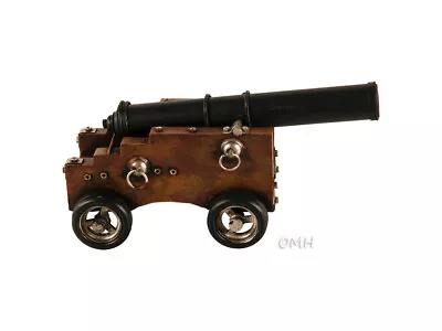 Handmade Warship Cannon Iron Desktop Model • $54.43