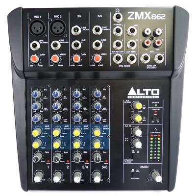 £15 • Buy ALTO ZMX862 ZEPHYR SERIES 6 CHANNEL-2 BUS MIXER -Thames Hospice