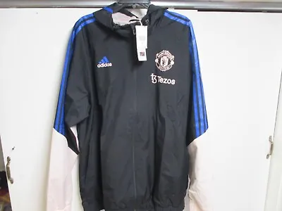 Manchester United (adidas) Mens Authentic Woven Hooded Soccer Jacket (xxl) Nwt • $44.99