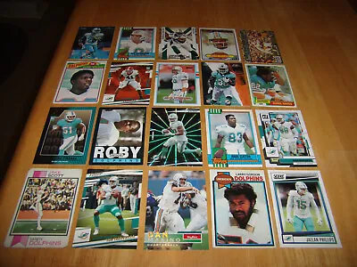 Miami Dolphins Football Card Lot- Marino Tagovailoa Gaskin Jake Scott & More • $5.79