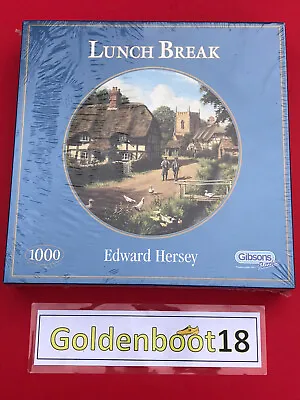 Lunch Break Edward Hersey Gibsons Puzzle 1000 Piece New Sealed • £26.95