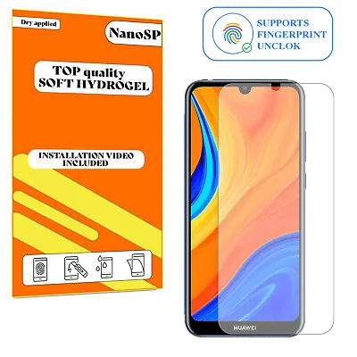 Screen Protector For Huawei Y6s 2019 Hydrogel Cover - Clear TPU FILM • £3.98