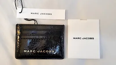 NEW WITH TAGS Marc Jacobs Card Case Holder Patent Black $110 • $55.99