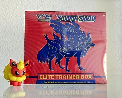 1x Pokemon Elite Trainer Box Sword & Shield Base ZACIAN ETB Box (Sealed) NEW • $59.95