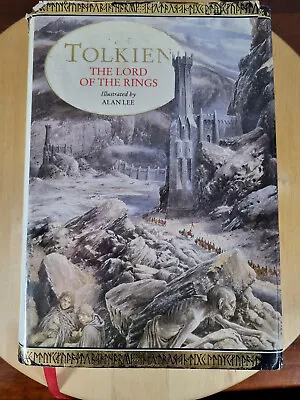 JRR TOLKIEN LORD OF THE RINGS HB Book 1991 Illustrated By Alan Lee CENTENARY EDI • £26