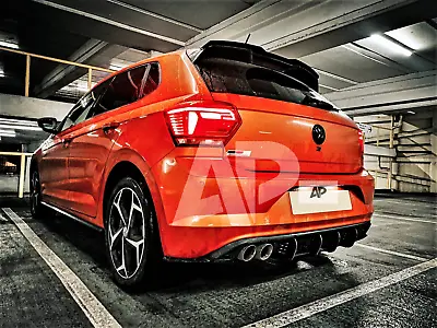 VW Volkswagen Polo MK6 GTI AW Rear Blade Diffuser 2018+ / Rear Spoiler Body Kit • $79.92