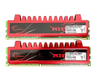 4GB DDR3-1600 PC3-12800 G.Skill Ripjaws 2x2gb CL9 Fast 1600 Memory • £25