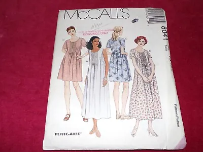 💐 McCALL'S #8041-LADIES LOOSE TWO LENGTH DRESS W/PLEATED FRONT PATTERN  4-8 FF • $11.39