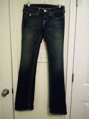 True Religion Jean's Women's Size 27 World Tour Boot Cut Rn#112790 Ca#30427 • $12.50