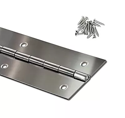 Piano Hinge 36 Inch Heavy Duty Stainless Steel Piano Hinge Continuous Hinge F... • $47.45