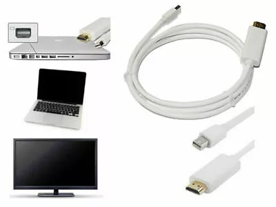 For Mac Macbook 6ft Thunderbolt HD DisplayPort DP To HDMI Adapter Cable • $11.47