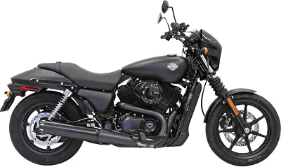 Bassani Black 4  Slip On Exhaust Muffler 2015-2019 Harley Davidson XG Street • $439.95