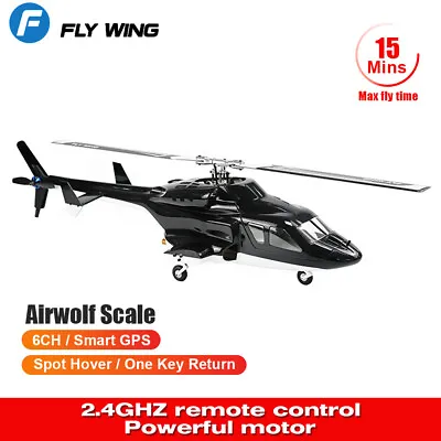 FLYWING Airwolf Scale 6CH GPS Spot Hover Auto Hovering Return RC Helicopter • $710.74