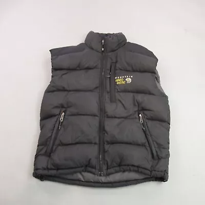 Mountain Hardwear Vest Mens Small Sleeveless Full Zip Down Puffer Black Zip • $48.97