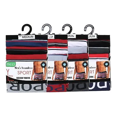3 6 Pairs Mens Boxer Shorts Trunks Briefs Underwear Comfort Designer Boxers S-XL • £12.99